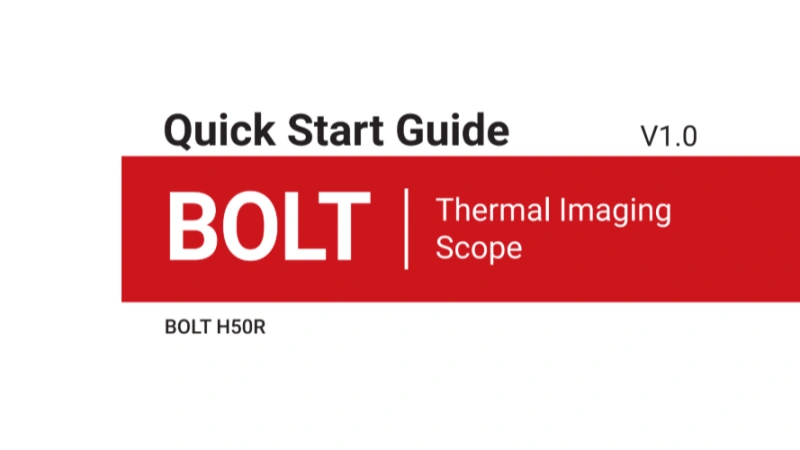 BOLT Series Quick Start Guide
