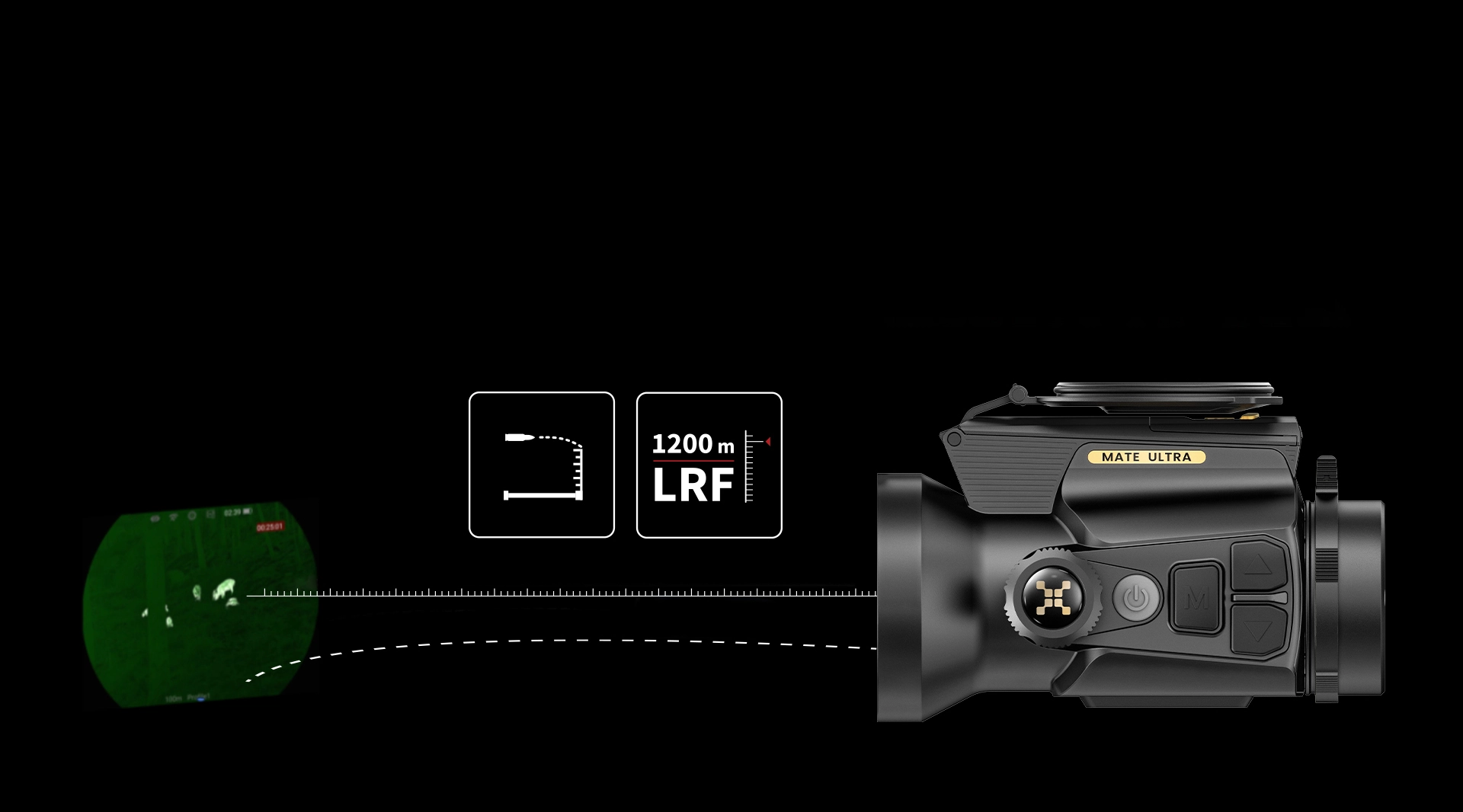 MATE Wärmebild-Clip-on 1200 m LRF