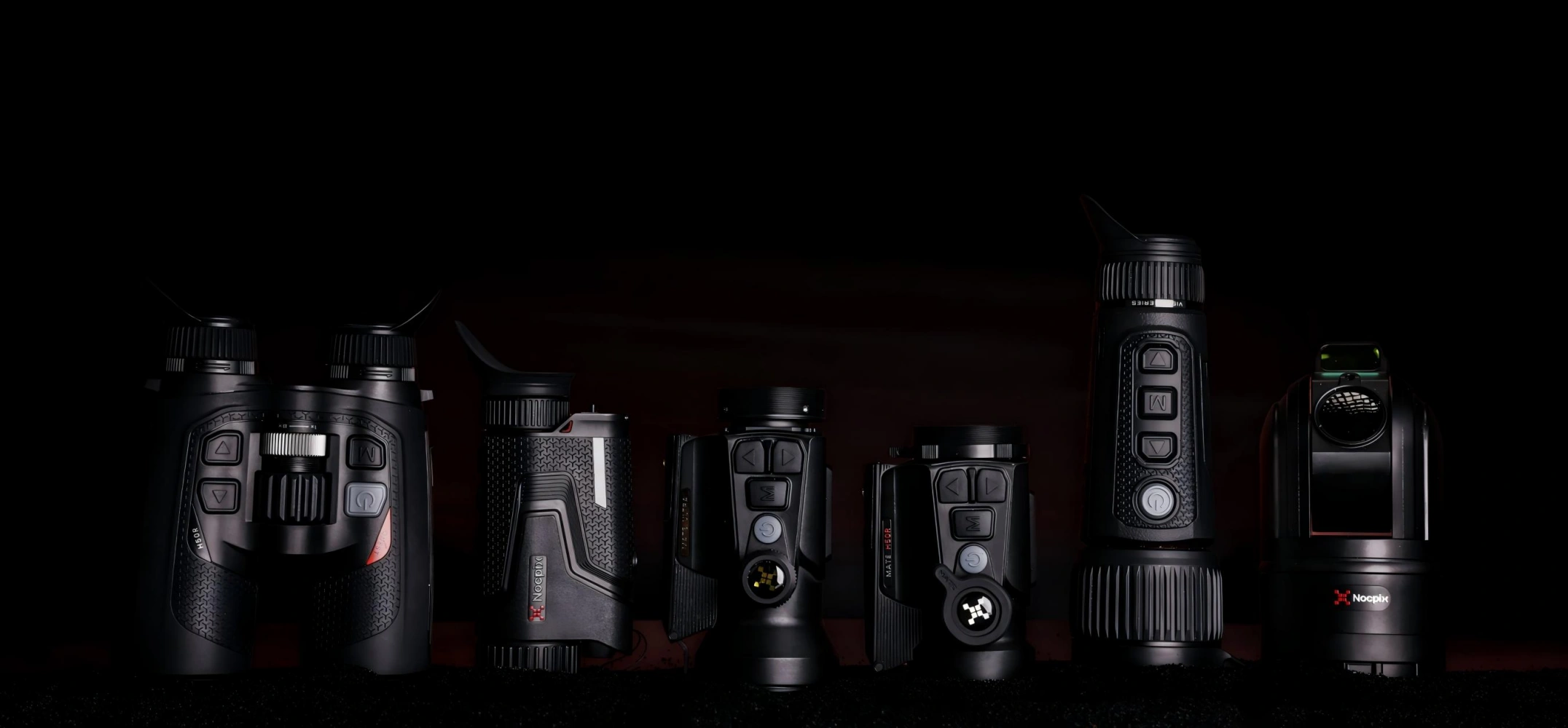 Produktuebersicht verschiedener Waermebildgeraete fuer die Jagd von Nocpix.