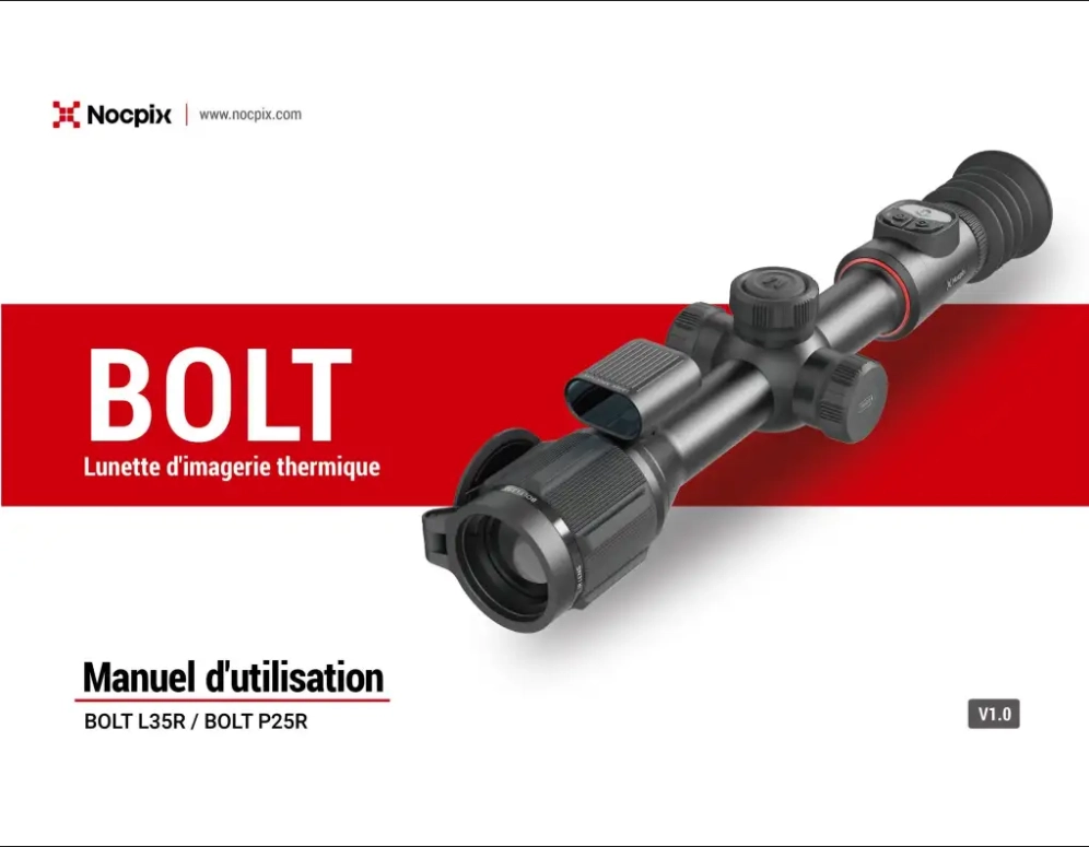 Manuel d’utilisation de la série BOLT