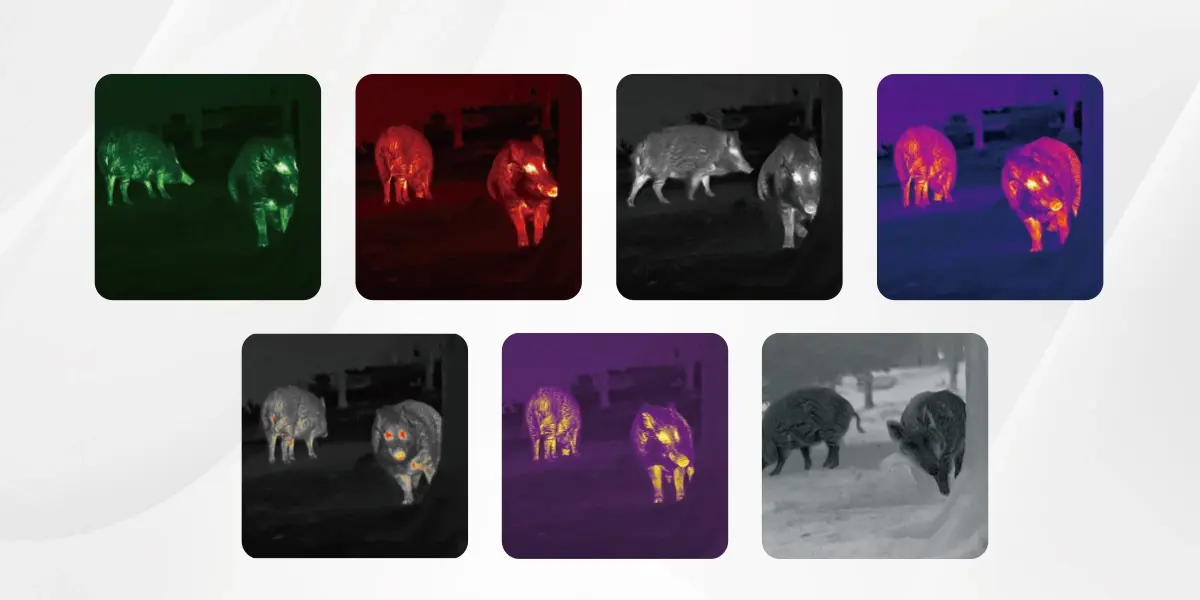 thermal imaging rifle scope color palette