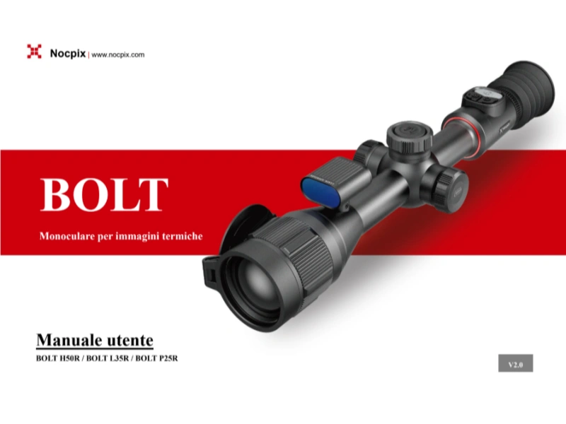 Manuale utente serie BOLT