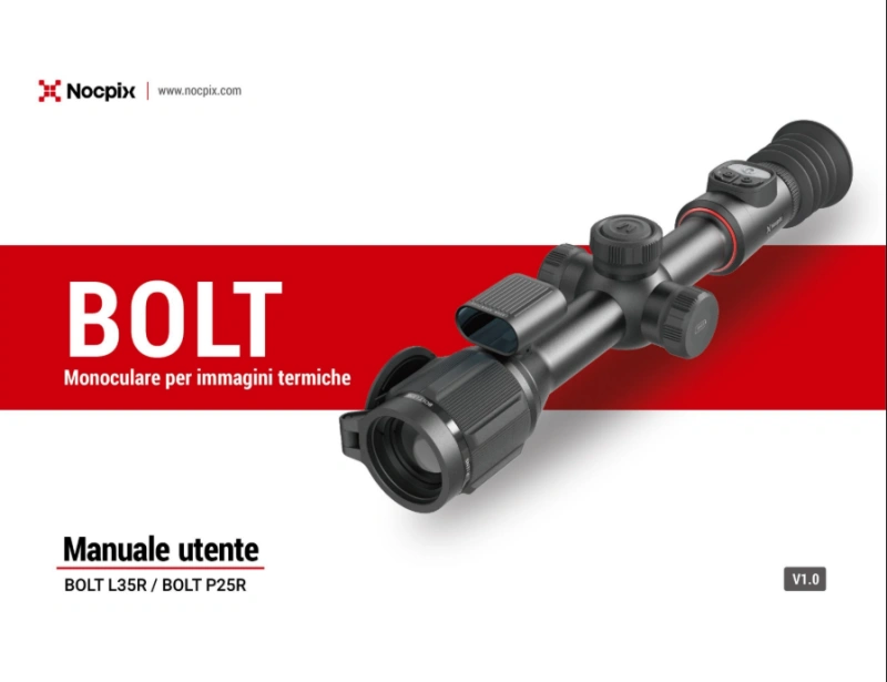 Manuale utente serie BOLT