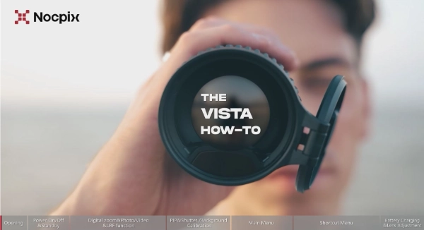 Guía en video de Nocpix | Cómo utilizar el monocular termográfico de la serie VISTA