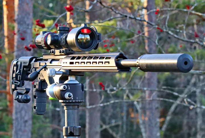 POTD: Nocpix ACE H50R Thermal Riflescope On Suppressed Ruger Rifle