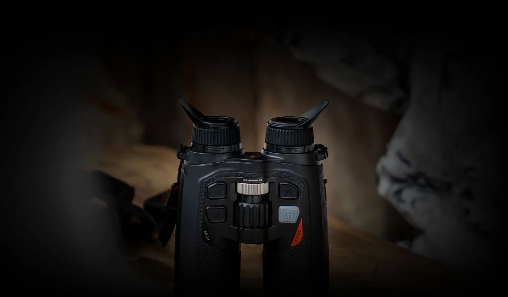A thermal binocular like the Nocpix QUEST series offers two-eye viewing that reduces eye strain on long observation sits