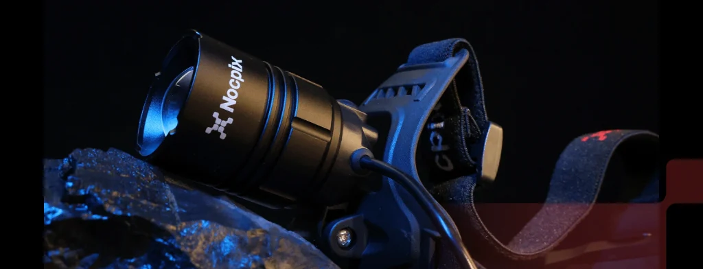 NOCPIX headlamp for field tasks, battery changes, and gear management during night hunting
