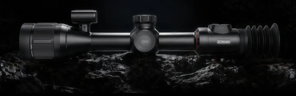 NOCPIX BOLT P25R, L35R, and H50R thermal riflescopes for different hunting distances