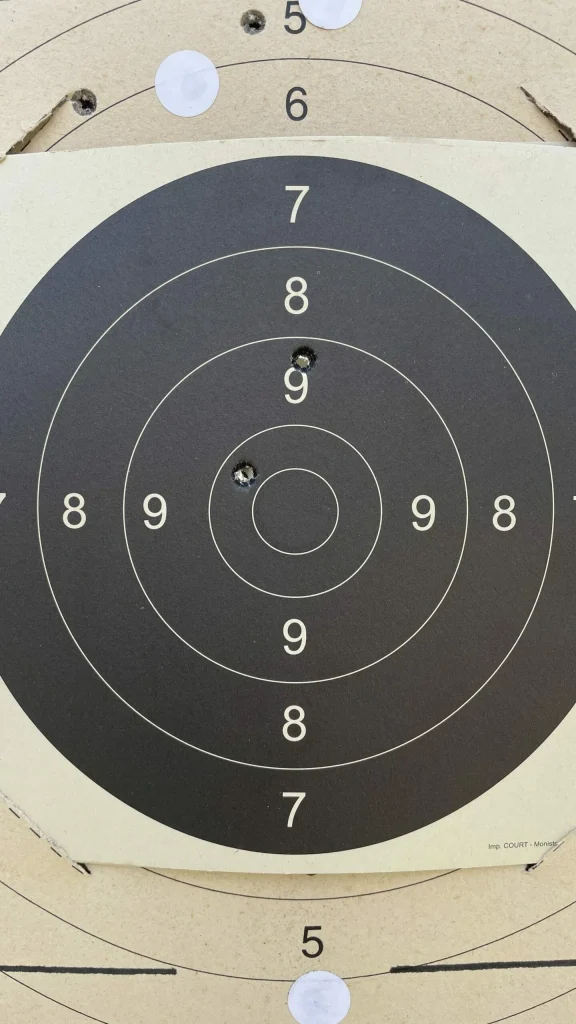 100 meter point of impact comparison with and without Nocpix MATE thermal clip-on