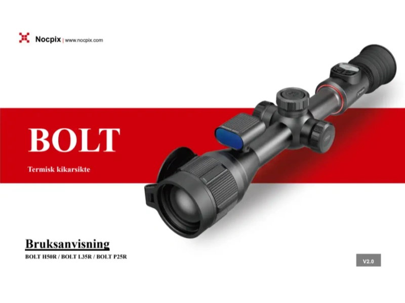 BOLT-seriens användarmanual